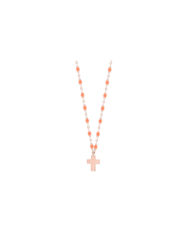 COLLIER GIGI CLOZEAU OR ROSE ORANGE CROIX sélection de produits