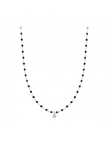 COLLIER MINI GIGI CLOZEAU OR GRIS NOIR DIAMANT en stock