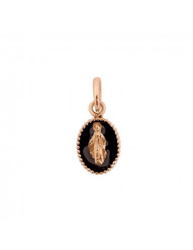 PENDENTIF GIGI CLOZEAU OR ROSE NOIR MADONE offre 