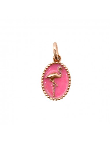 PENDENTIF GIGI CLOZEAU FLAMANT ROSE OR ROSE Profitez des Offres !