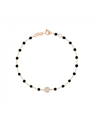 BRACELET GIGI CLOZEAU LUCKY PUCE RESINE ET DIAMANTS pas cher 