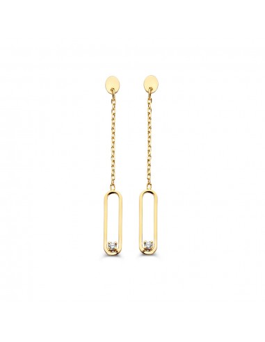 BOUCLES D'OREILLES OR JAUNE 750 DIAMANTS l'évolution des habitudes 