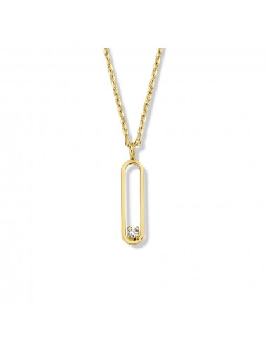 COLLIER OR JAUNE 750 DIAMANT livraison gratuite