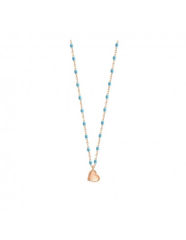 COLLIER GIGI CLOZEAU MINI LUCKY COEUR OR ROSE pas cher chine