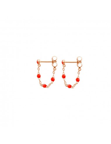 BOUCLES D'OREILLES GIGI CLOZEAU CLASSIQUE OR ROSE Economisez 