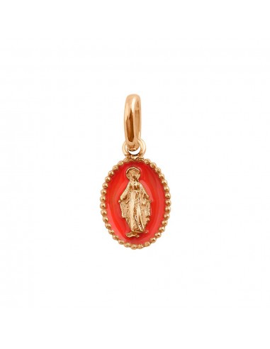 PENDENTIF GIGI CLOZEAU OR ROSE CORAIL MADONE l'évolution des habitudes 