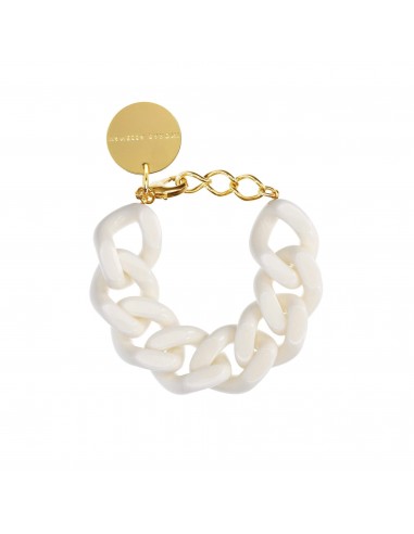 GRAND BRACELET BLANC VANESSA BARONI s'inspire de l'anatomie humaine