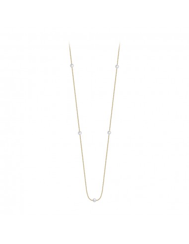 COLLIER CLAVERIN GIVE ME 5 OR JAUNE brillant des détails fins