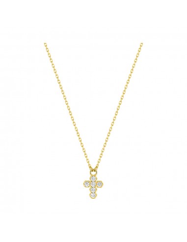 COLLIER OR JAUNE 375 CROIX ou a consommer sur place