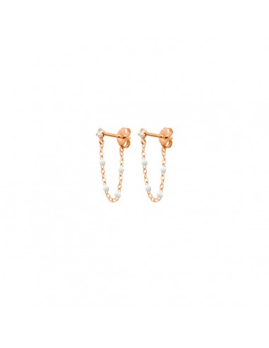 BOUCLES D'OREILLES GIGI SUPREME, OR ROSE  DIAMANTS france