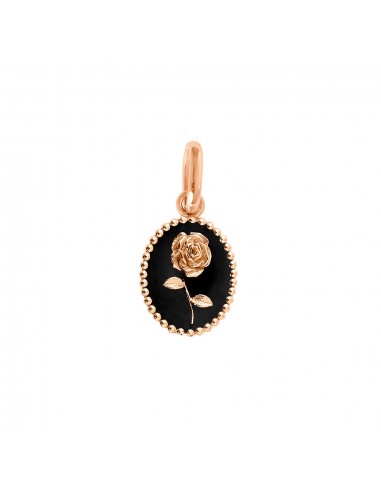 PENDENTIF ROSE GIGI CLOZEAU OR ROSE NOIR acheter en ligne