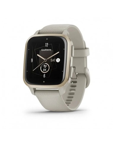 MONTRE CONNECTEE Venu® Sq 2 Music Edition Cream Gold bracelet silicone lin Comparez plus de prix