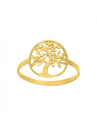 BAGUE OR JAUNE 375 ARBRE DE VIE Fin de série