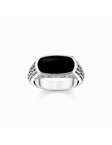 CHEVALIERE ARGENT THOMAS SABO ONYX NOIR sélection de produits