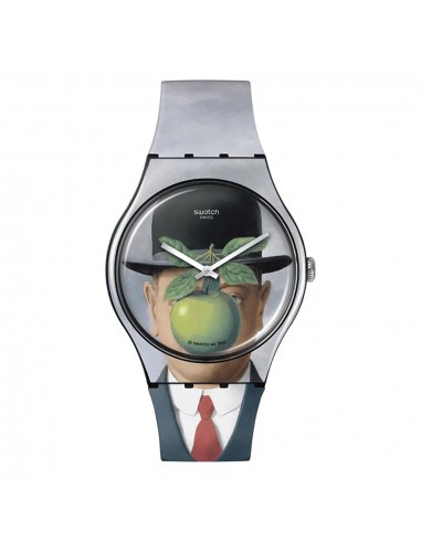 MONTRE SWATCH LE FILS DE L'HOMME BY RENE MAGRITTE l'évolution des habitudes 