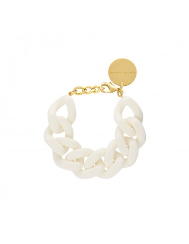 GRAND BRACELET BLANC MAT VANESSA BARONI l'évolution des habitudes 