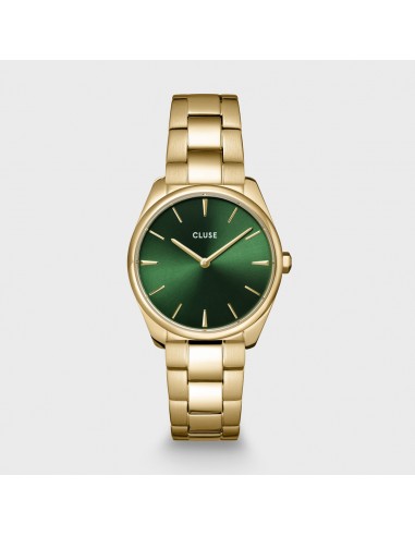 FÉROCE PETITE WATCH STEEL GREEN, GOLD COLOUR de l' environnement