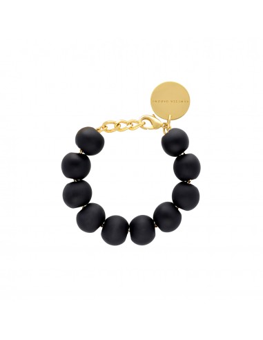 BRACELET BEADS MATT BLACK VANESSA BARONI Economisez 