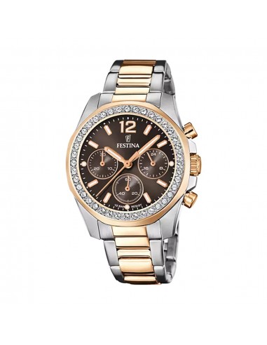 MONTRE FEMME FESTINA BOYFRIEND F20608/1 CHOCOLAT BICOLORE Dans la société mordern