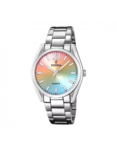 MONTRE FEMME FESTINA BOYFRIEND F20622/H ARGENTE MULTICOLORE Faites des économies