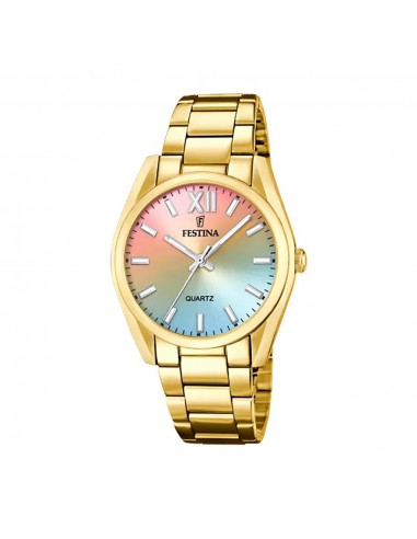 MONTRE FEMME FESTINA BOYFRIEND F20640/7 DORE MULTICOLORE une grave pollution 