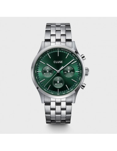 ANTHEOR MULTIFUNCTION WATCH STEEL GREEN, SILVER COLOUR livraison et retour toujours gratuits