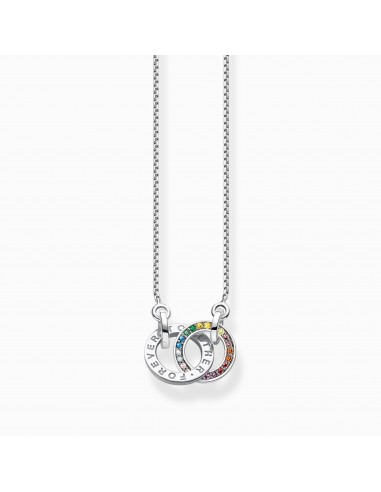 COLLIER THOMAS SABO PIERRE MULTICOLORES ARGENT en ligne des produits 