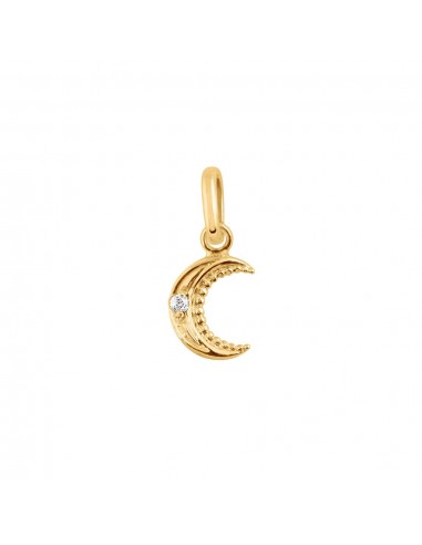 PENDENTIF GIGI CLOZEAU PETITE LUNE OR JAUNE DIAMANTS Le MVP de beaucoup