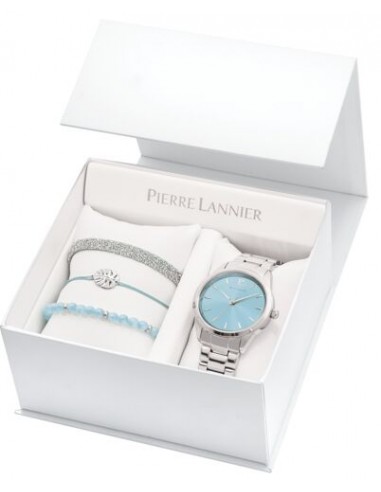 COFFRET PIERRE LANNIER DAME ROXANE CADRAN BLEU X LES INTERCHANGEABLES Comparez plus de prix