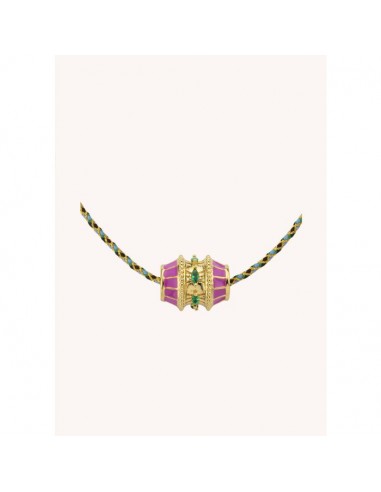 COLLIER MYA BAY - FUCHSIA TALISMAN le concept de la Pate a emporter 