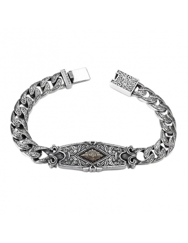 Bracelet Homme Argent Tendance Par le système avancé 