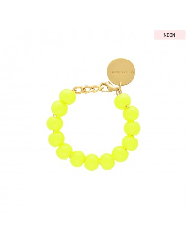 BRACELET MINI BEADS NEON JAUNE VANESSA BARONI sur le site 