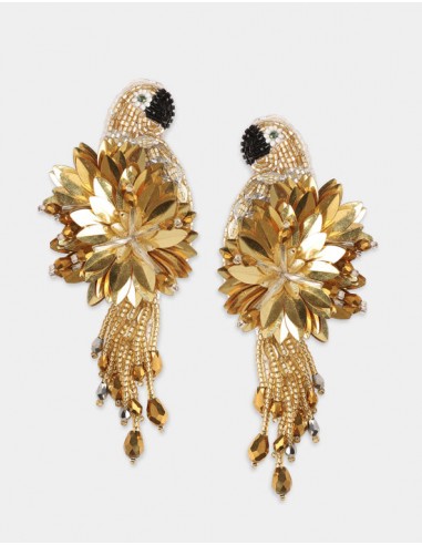 Boucles d'oreilles Olivia Dar Parrot Gold Faites des économies