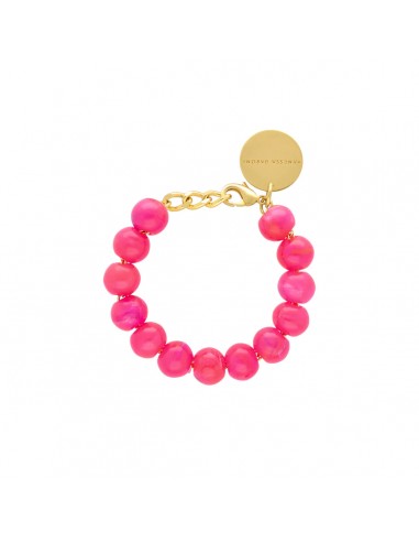 BRACELET MINI BEADS FUCHSIA MARBRE VANESSA BARONI En savoir plus