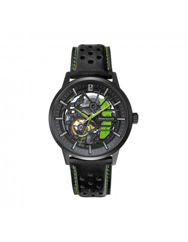 MONTRE PIERRE LANNIER HOMME PADDOCK NOIR CUIR les muscles