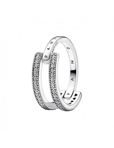 Bague Pandora Double Signature et Pavé Pandora Signature suggérées chez