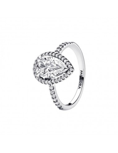 Bague Pandora Halo Poire Scintillante la chaussure