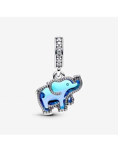 Charm Pandora Éléphant Verre de Murano Bleu Jusqu'à 80% De Réduction