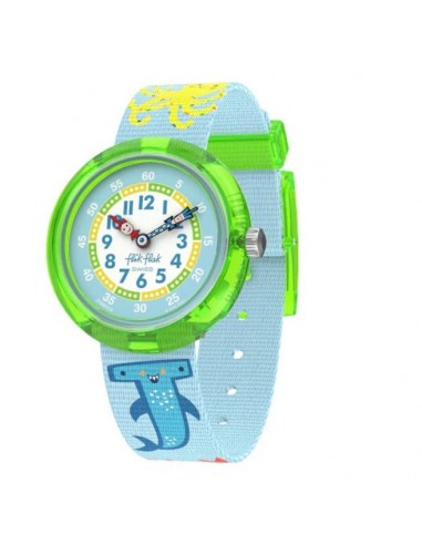 MONTRE FLIK FLAK COLOR IN NEON X FABER CASTELL la colonne vertébrale