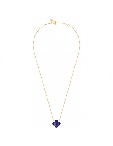 COLLIER VICTORIA LAPIS LAZULI OR JAUNE livraison gratuite