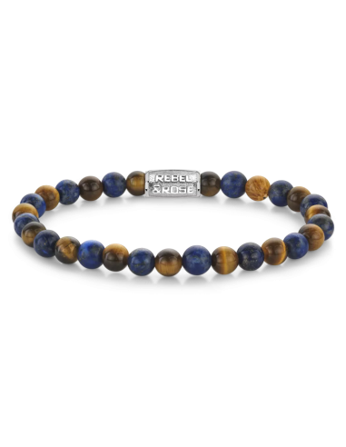 BRACELET REBEL & ROSE MIX TIGER LAPIS 6MM 50-70% off 