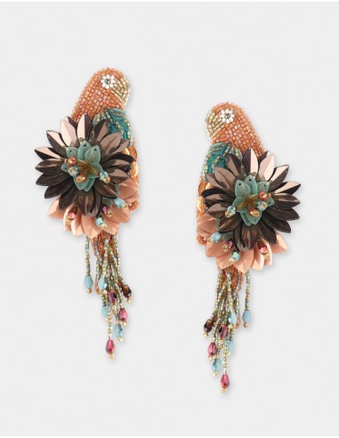 Boucles d'oreilles Olivia Dar Parrot Nudes plus qu'un jeu 