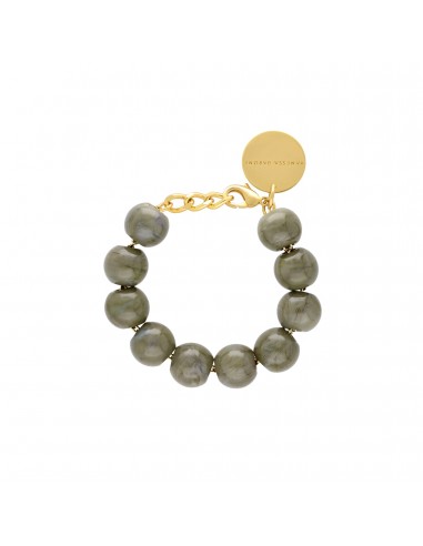 BEADS BRACELET LIGHT OLIVE MARBLE JUSQU'A -70%! 