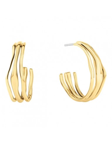 BOUCLES D'OREILLES CALVIN KLEIN WAVY SULPTURAL Paris Déstockage Promo