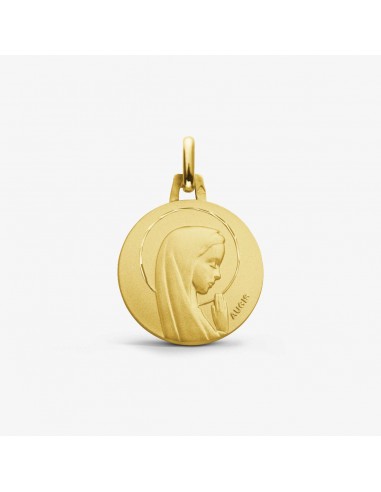 MEDAILLE AUGIS VIERGE AVE MARIA PRIANTE OR JAUNE 750 prix pour 