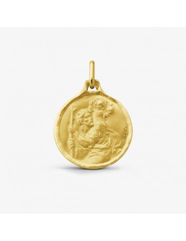 MEDAILLE AUGIS SAINT CHRISTOPHE OR JAUNE 750 brillant des détails fins