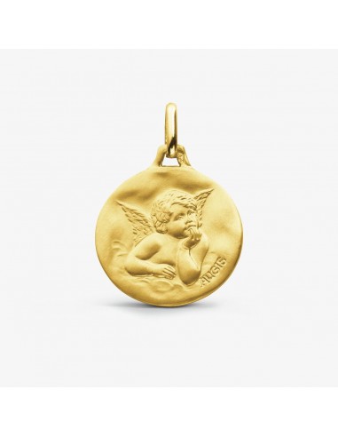 MEDAILLE BAPTEME AUGIS ANGE RAPHAEL OR JAUNE 750 en ligne