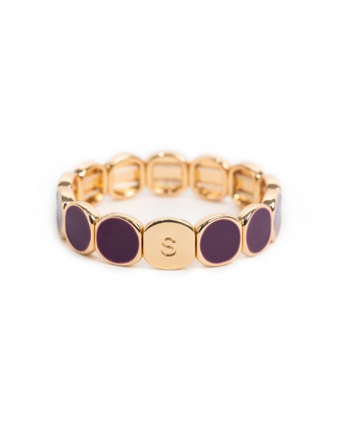 BRACELET SIMONE A BORDEAUX COLORMIND MAXI PRUNE de la marque