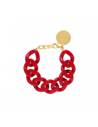 FLAT CHAIN BRACELET SCARLET RED prix pour 