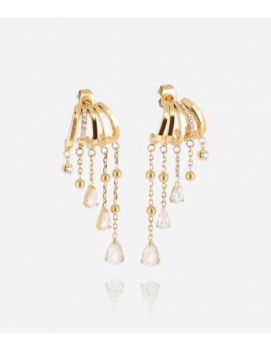 BOUCLES D'OREILLES ZAG MARIA ACIER DORÉ votre